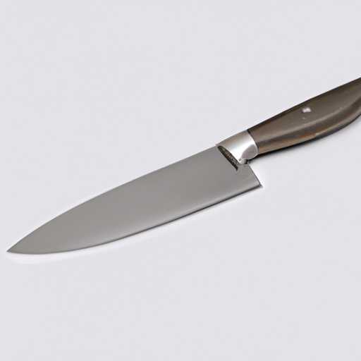 A high-quality chef's knife, an essential tool in any kitchen.